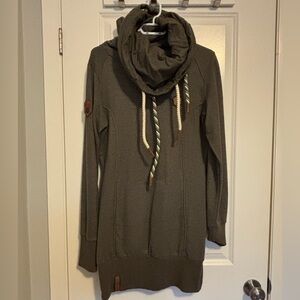 Naketano Olive Cowl Neck Sweater